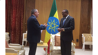 Meeting between the Prime Minster of Ethiopia and GIMI President, Dr. Joseph Shevel