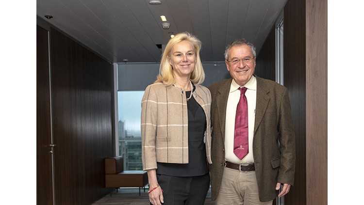 The Hon. Minister Sigrid Kaag met with Dr. Joseph Shevel in The Hague, The Netherlands