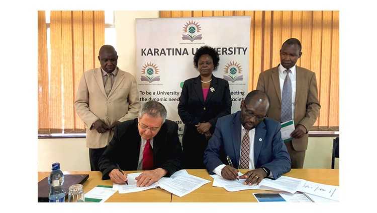 MoU signed between GIMI and  Karatina University, Central Kenya