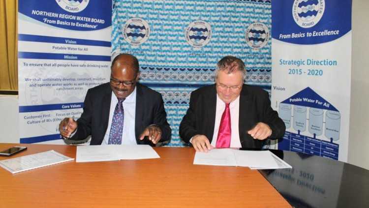 The Northern Region Water Board (NRWB) and GIMI signed MOU Extension