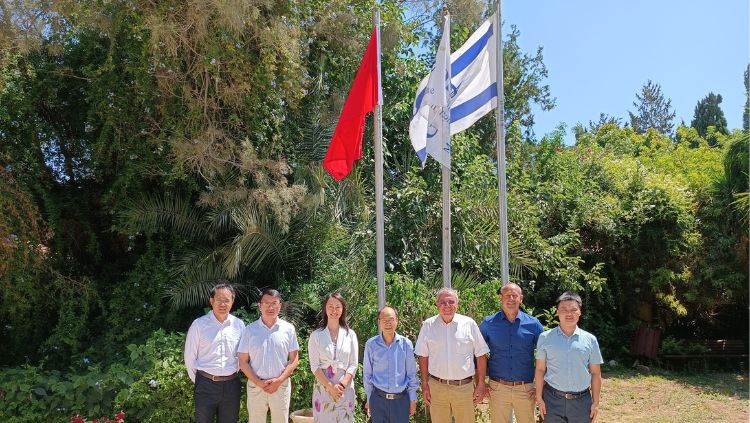 Delegation from the Embassy of China in Israel, visited the headquarters of Galilee Institute