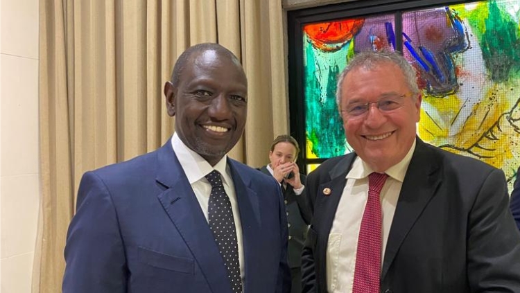 Dr Shevel meets H.E President William Samoei Ruto in Jerusalem